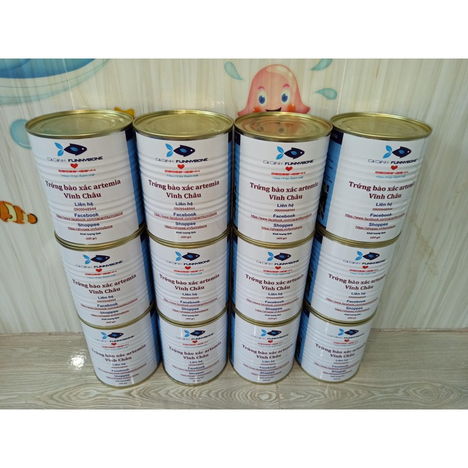 [RẺ NHẤT] (50gr) Trứng artemia Vĩnh Châu, túi hút chân không