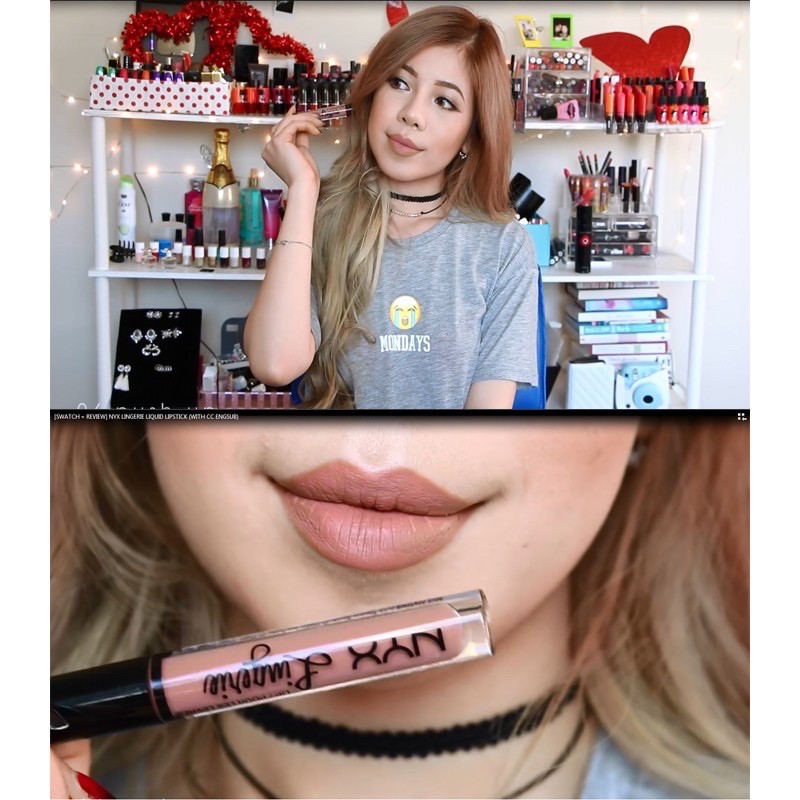 [Chính hãng] Son kem lì chính hãng NYX Lingerie Liquid Matte Lipstick nhiều màu