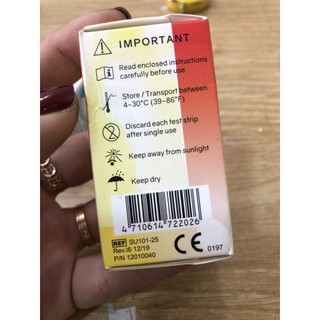 Que thử Axit Uric Easy Touch GCU- thử Gout lọ 25 que
