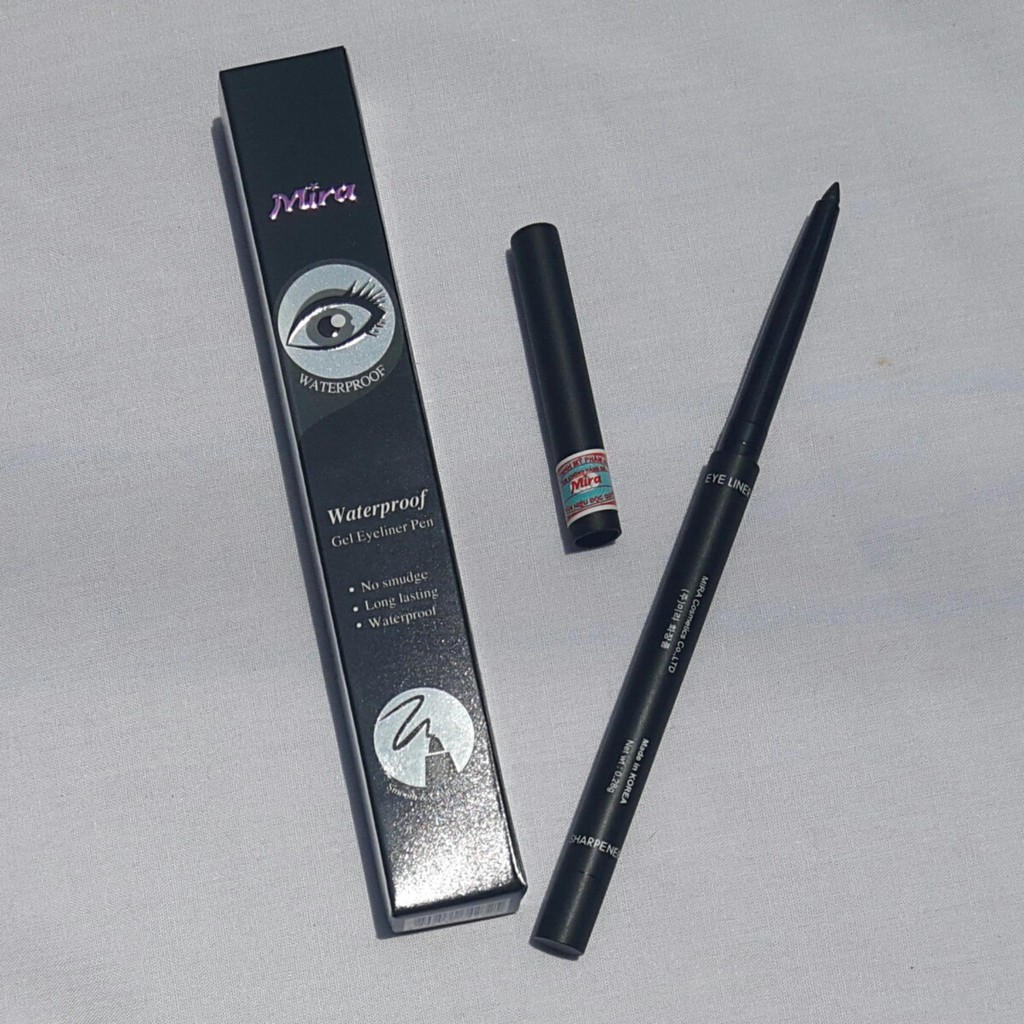Gel kẻ mí mắt ( dạng chì vặn ) MIRA Dramatic Gel Pen Eyeliner Black (đen) Hàn Quốc