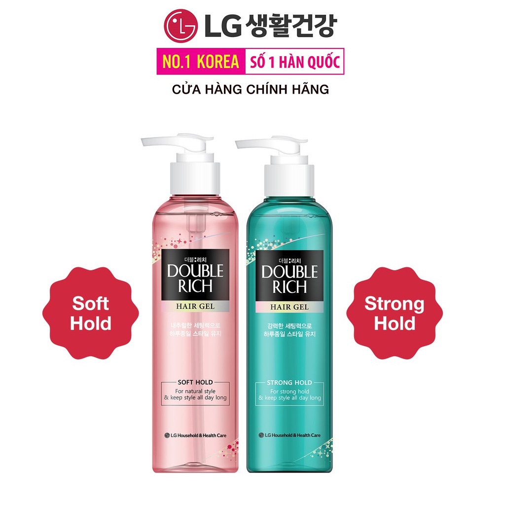 [Mã FMCGMALL -8% đơn 250K] Gel tạo kiểu tóc Double Rich Hair Gel 250ml