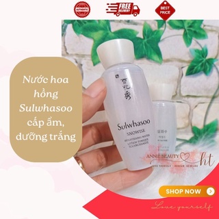 Nước hoa hồng bạch sâm Sulwhasoo Snowise Brightening Water 30ml - Toner cấp ẩm, hỗ trợ dưỡng da trắng sáng trong veo