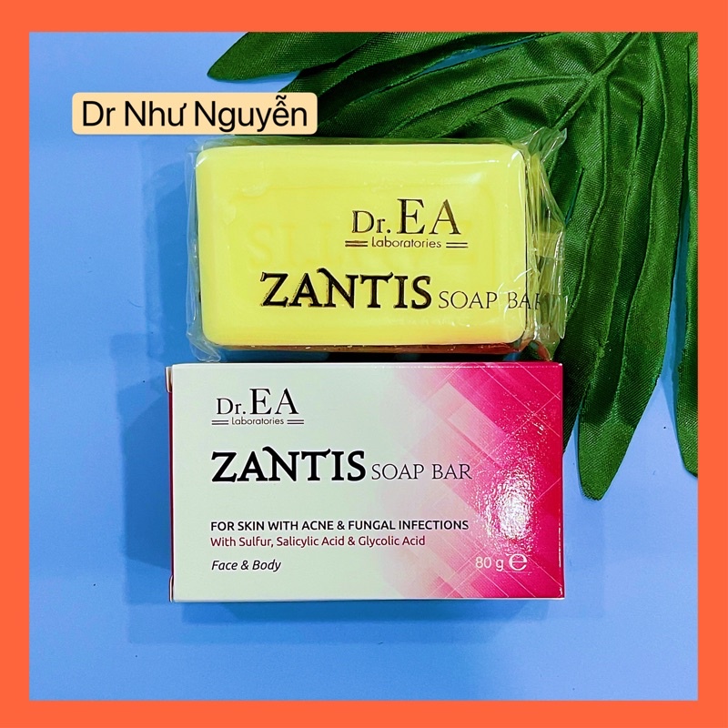 ZANTIS SOAP BAR 80G xà phòng giảm mụn lưng mụn cơ thể