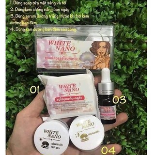 Set Kem Dưỡng Trắng Da WHITE NANO Thái Lan