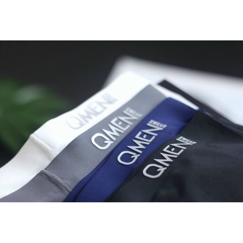 Quần lót nam, sịp đùi Boxer Qmen, sịp đùi cao cấp chất su đúc lụa sữa mềm , mát co giãn thoải mái hàng cao cấp