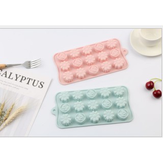 Khuôn silicon Socola thạch 15 bông hoa