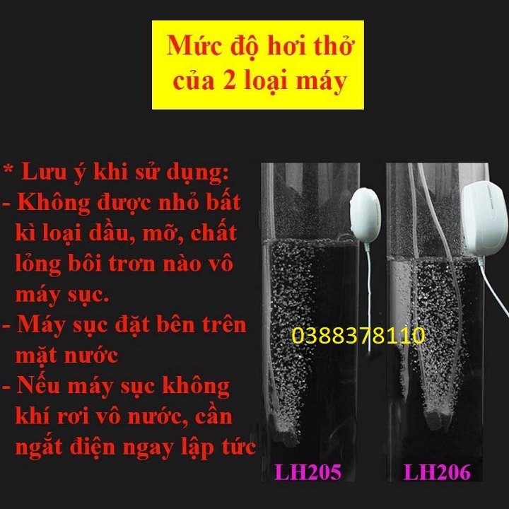 Máy Sục Cá, Máy Sục Oxy Hồ Cá, Sục Khí Bể Cá USB Chuyên Dụng LH Loại Ổ Đơn, Ổ Kép Cao Cấp