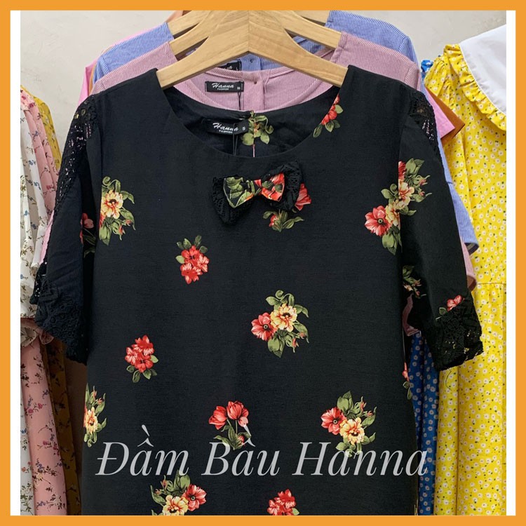 [Size 40 đến 78kg] Đầm bầu công sở vải lụa mềm mát không nhăn giá rẻ tphcm
