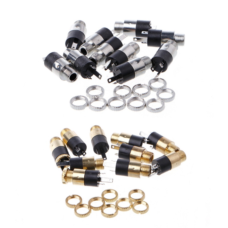 Bộ 10 Ổ Cắm Tai Nghe 3 Chấu 1 / 8 &quot;3.5mm PJ-39
