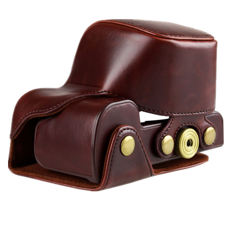 Túi Da Pu Đựng Máy Ảnh Sony A6400 A6300 A6100 A6000 Với 16-50mm