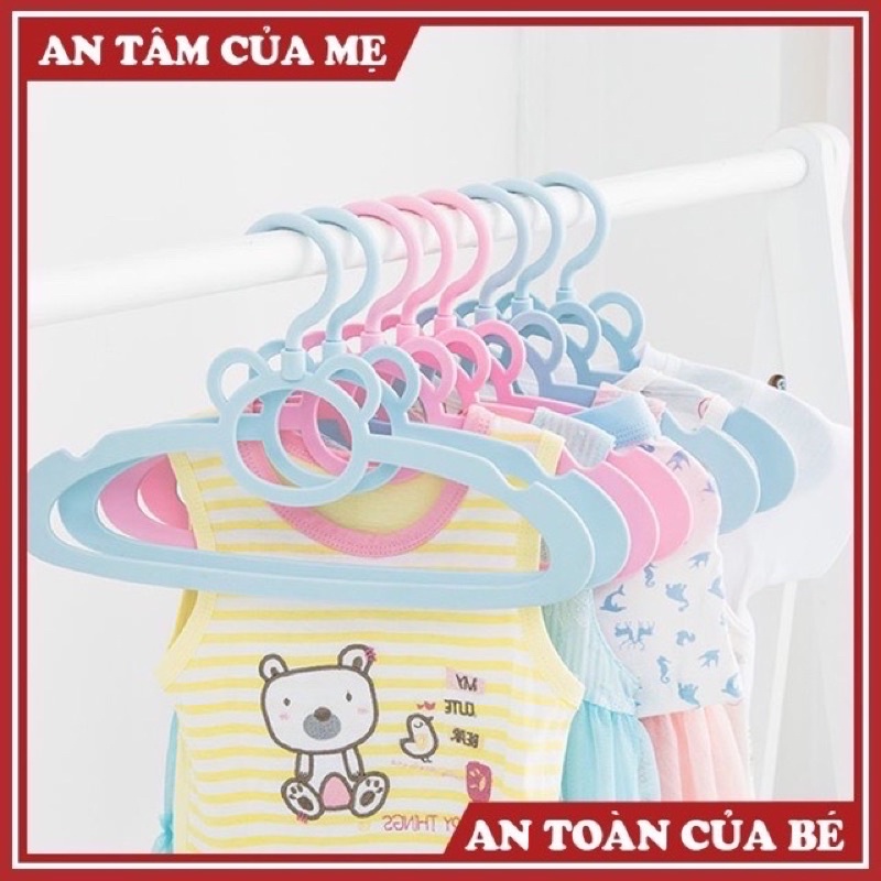 BooBoo Baby - Set 5 Móc quần áo trẻ em Babyhood nhựa cao cấp - mắc quần áo cho em bé, trẻ sơ sinh