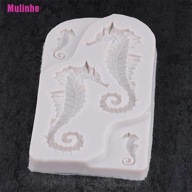 Khuôn silicone Làm Bánh Hình Cá Ngựa / Vỏ Sò / Sao Biển DIY