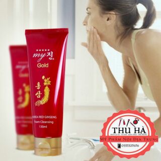 Sữa rửa mặt Sâm Đỏ Korea Red Ginseng Foam Cleansing 130ml