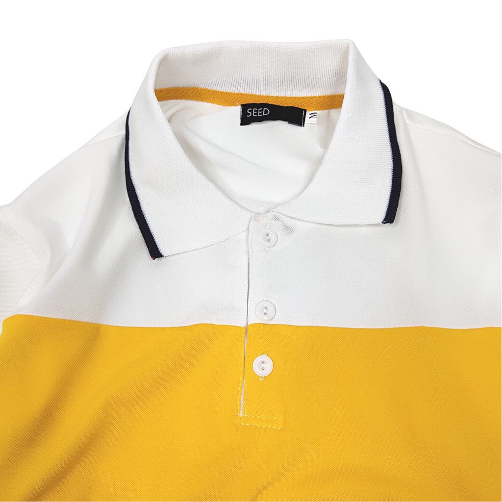 Áo Polo nam vải Cotton cá sấu phối ngang cổ bẻ xuất xịn,chuẩn form trẻ trung, thanh lịch. GRAMEN - POLO SEED | BigBuy360 - bigbuy360.vn