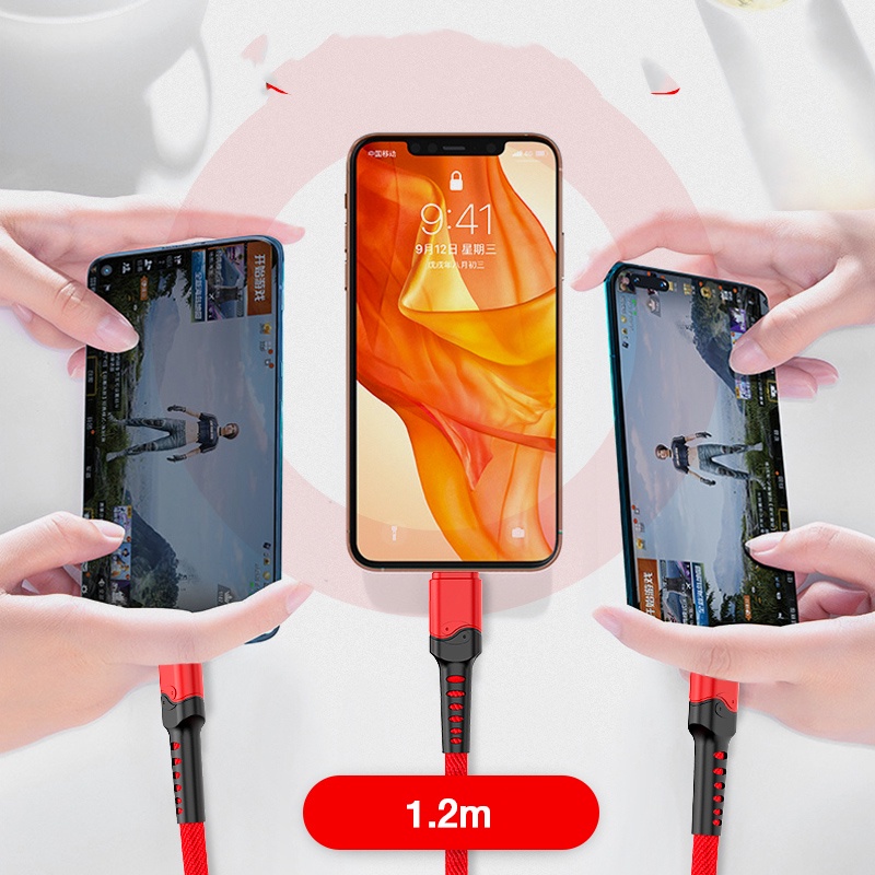 Dây Cáp Sạc Truyền Dữ Liệu 3 Trong 1 Đầu Micro Usb Type c Cho Android