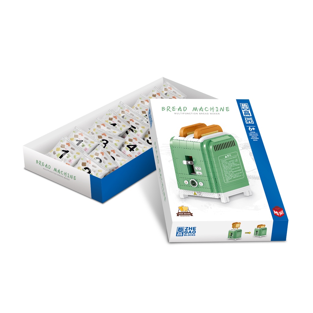 Mô Hình Đồ Chơi Lắp Ráp Máy Pha Cà Phê Mini Lin07 Zhegao 01008