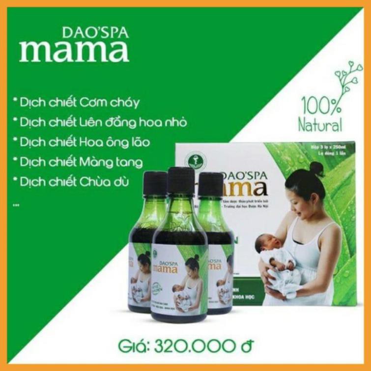 gg3 Nước tắm sau sinh của người dao đỏ - Dao spa'mama ( hộp 3 chai x 250ml)