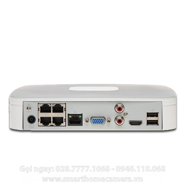 Đầu ghi 4 kênh IP POE Dahua DHI-NVR2104-P-4KS2. (hàng chính hãng DSS bảo hành 24 tháng)