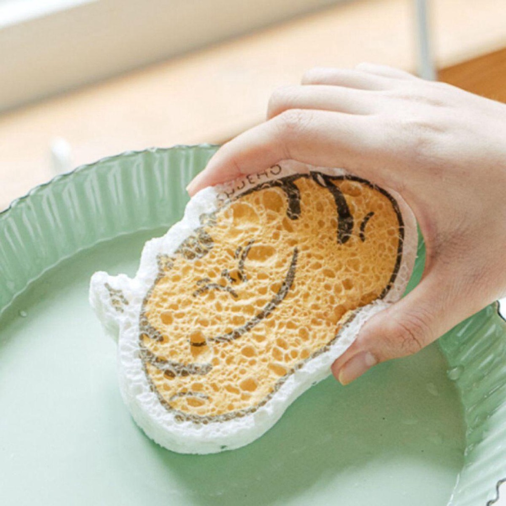 Miếng Bọt Biển Rửa Chén Dạng Nén Chống Dầu Mỡ Có Thể Tái Sử Dụng