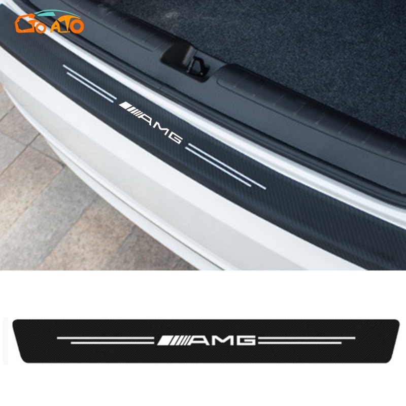 GTIOATO AMG 1 Chiếc Sợi Carbon Dán Xe Bảo Vệ Cốp Sau Xe Hơi DáN ChốNg XưỚC Ô Tô Dán Cốp Xe Hơi Phụ KiệN Ô Tô Cho Mercedes Benz W204 G63 GLC C200 W205 C300 AMG GLC300 E300 W213 W212