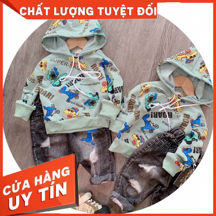 Bán sỉ Bộ nỉ hoodie bé trai