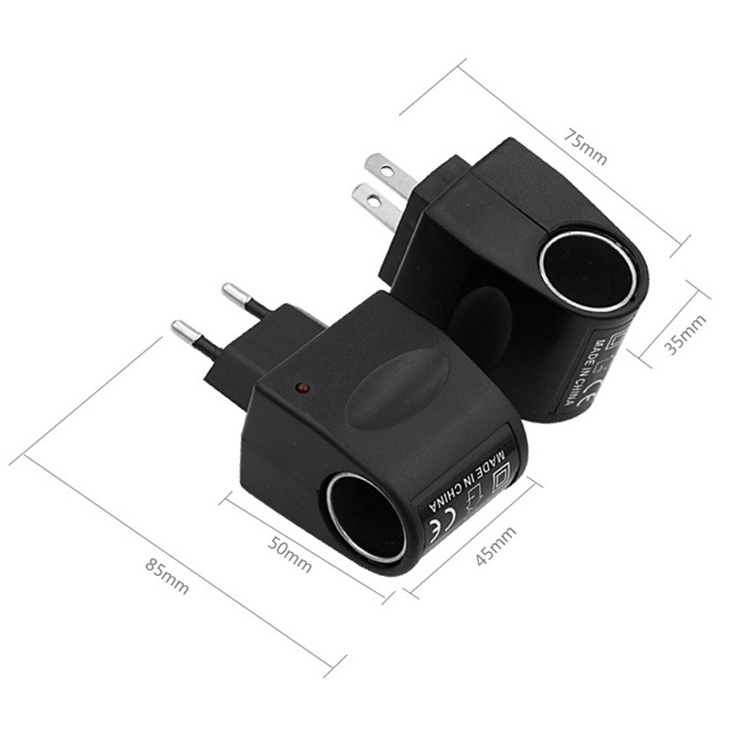 220V AC Socket to 12V DC Car Cigarette Lighter Charger Converter Adapter