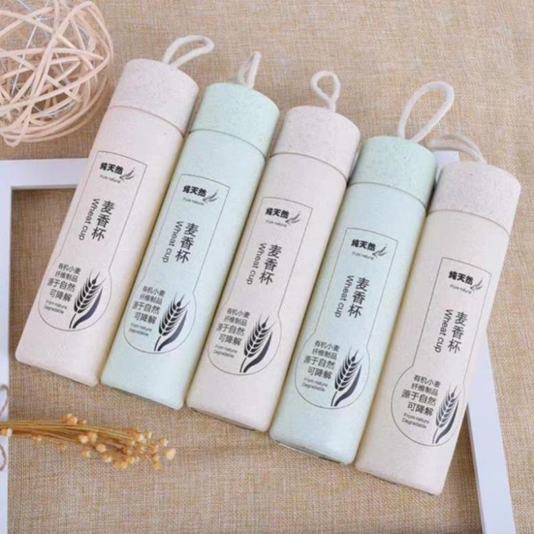 [Kho sỉ]  Bình nước thủy tinh lúa mạch cao cấp 350ml an toàn sức khỏe
