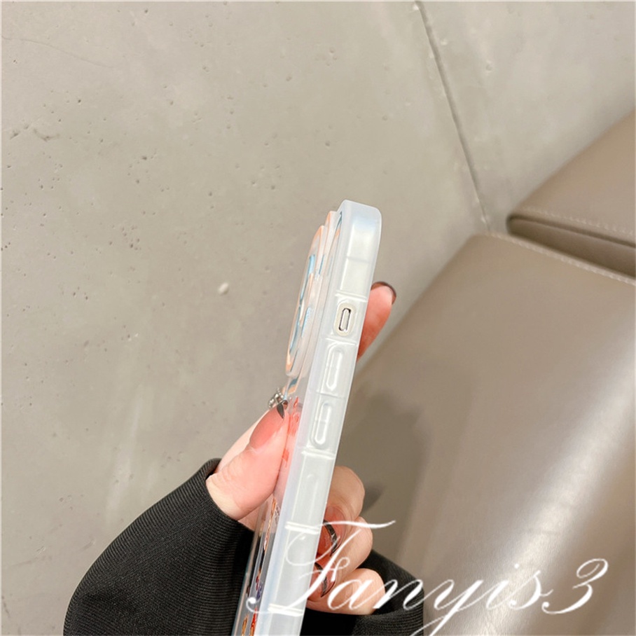 Ốp Điện Thoại Mềm Trong Suốt Họa Tiết Tai Gấu Cho iPhone 14 13 12 11 Pro Max X XR Xs Max 8 7 6 6s Plus SE 2020