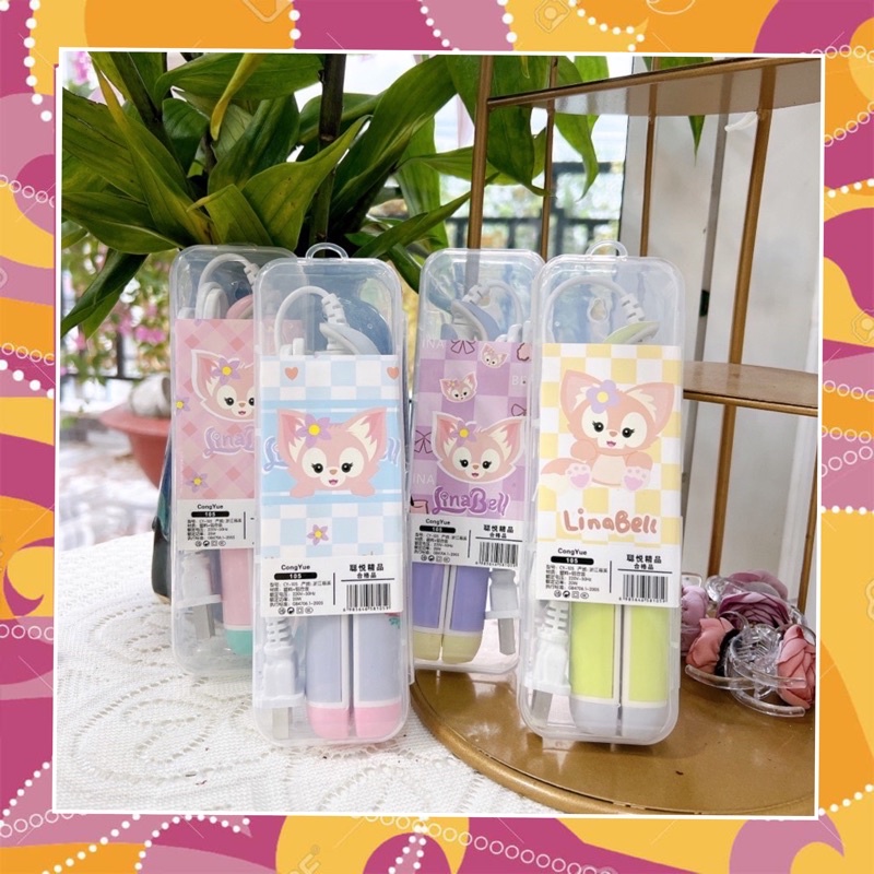 Máy uốn duỗi mini đa năng 2 in 1 bỏ túi du lịch tiện lợi có hộp cute