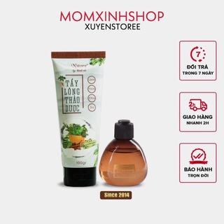 Combo triệt lông vĩnh viễn 1 mỡ trăn + 1 kem tẩy lông thảo dược