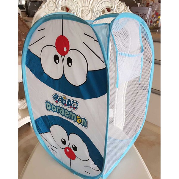 Giỏ Vải Đựng Quần Áo Bẩn In Hình Doraemon Xinh Xắn