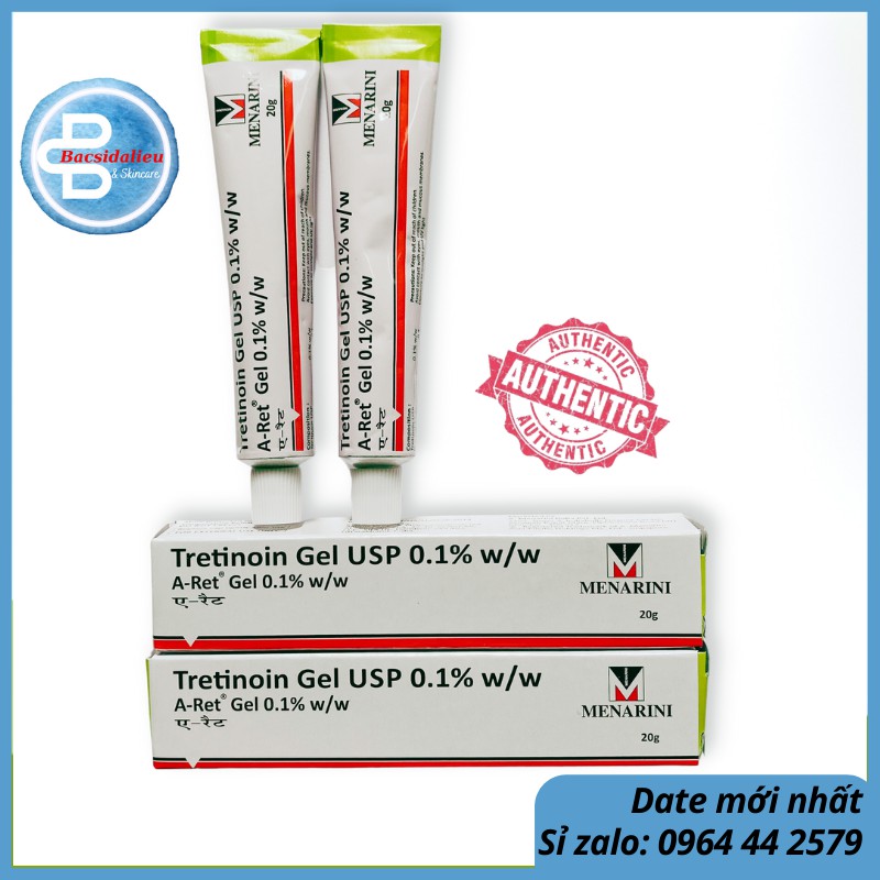 Tretinoin Aret gel 0.1% giảm mụn, chống lão hóa