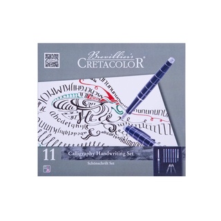 [DA ĐEN] Bộ Bút Máy Calligraphy 11 Món Cretacolor