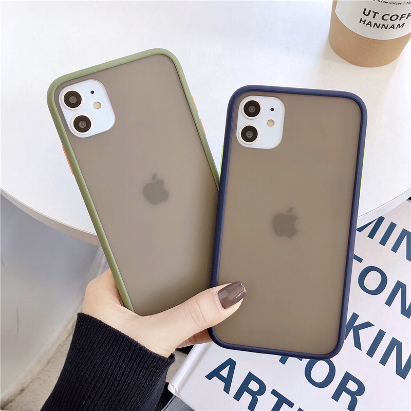 Ốp điện thoại nhám mềm cảm giác tốt 5 màu sắc iPhone 11 Pro X XR XS Max 6 6S 7 8 Plus