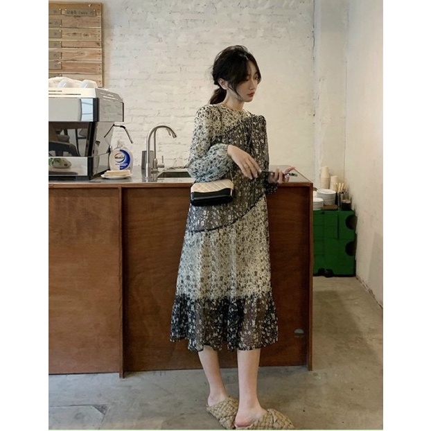 [DAQUY20]Váy Vintage hoa nhí hai lớp nhẹ nhàng tặng kèm quà🌸FREESHIP🌸Váy Vintage hoa nhí hai lớp phong cách Hàn Quốc hot | BigBuy360 - bigbuy360.vn