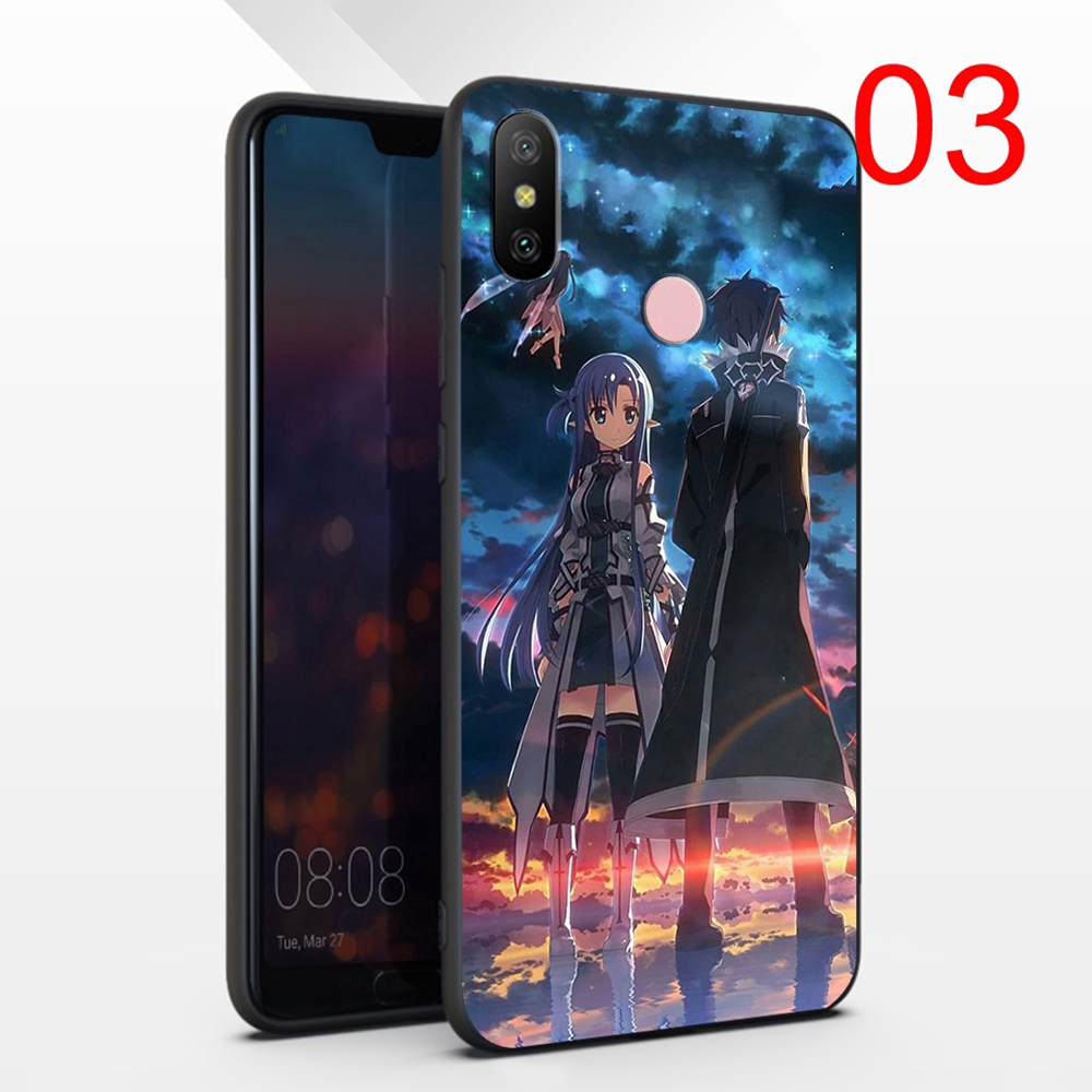 Ốp Điện Thoại Mềm Hình Sword Art Online 2 266rr Cho Xiaomi Mi A1 A2 Lite A3 9t Pro Cc9 Cc9e Max 3