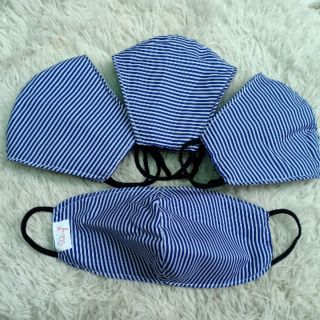 Khẩu trang sọc ngang 3 lớp size người lớn