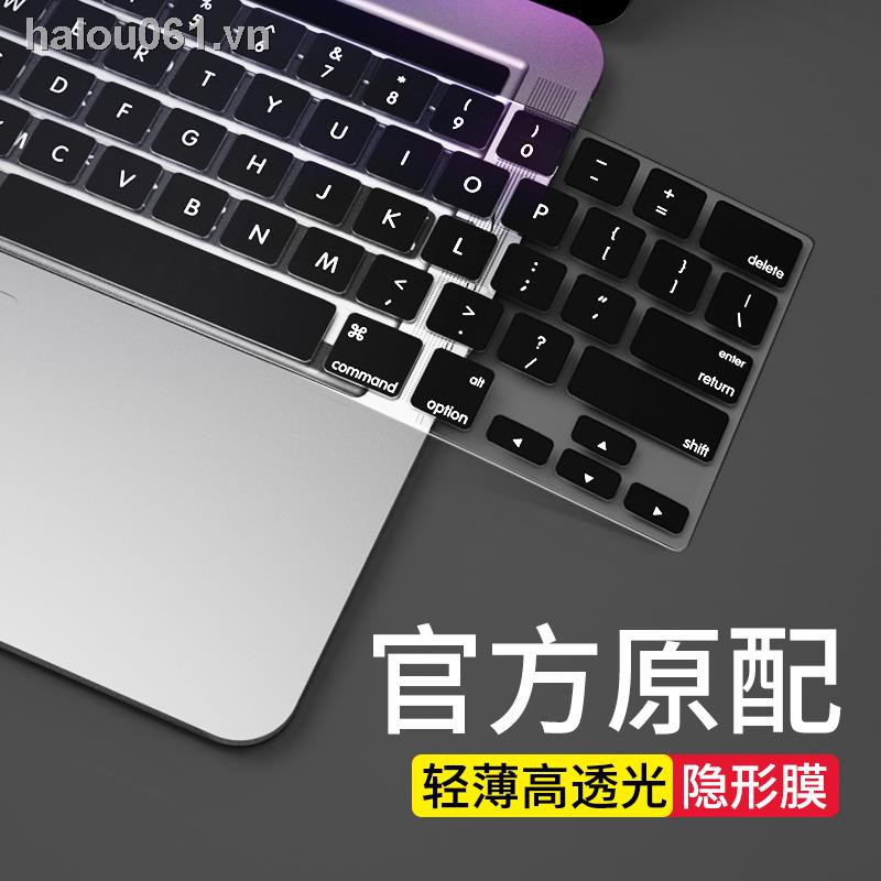 Sticker dán bàn phím bằng silicon trong suốt siêu mỏng chống bụi cho Apple MacBook Pro M1 16 inch 13.3 12 11 15.4