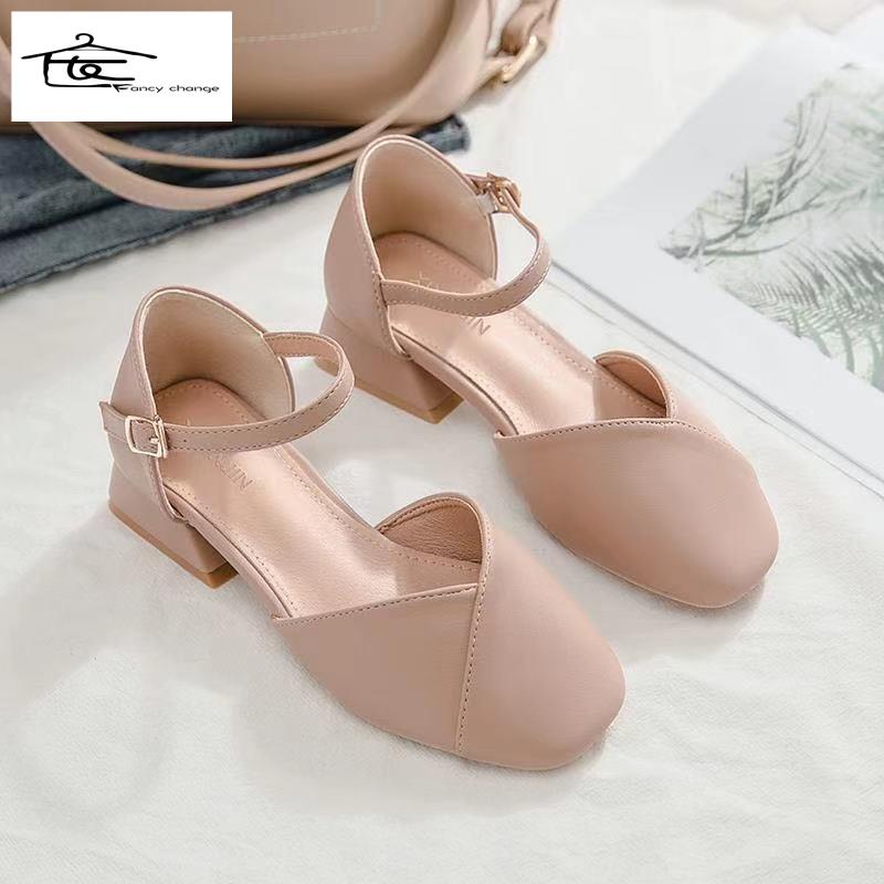 Giày Sandal Cao Gót 2022 Phong Cách Thời Trang Mùa Hè Mới Dành Cho Nữ