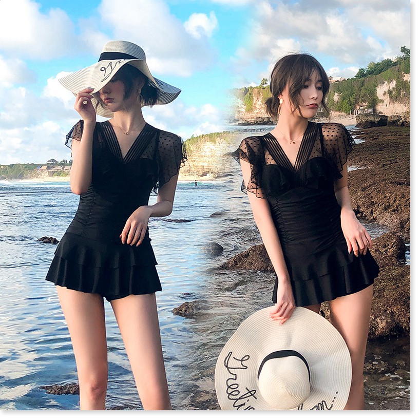 Order Bikini nữ đẹp,  Áo tắm mùa xuân nóng 2020 nữ đi nghỉ biển phong cách áo tắm váy một mảnh trong bộ áo tắm người hâm