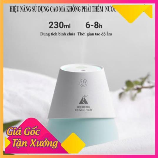 [BH 1 ĐỔI 1] Máy Phun Sương Làm Ẩm Chính Hãng Cao Cấp ICEBERG HUMIDIFIER 3 chức năng