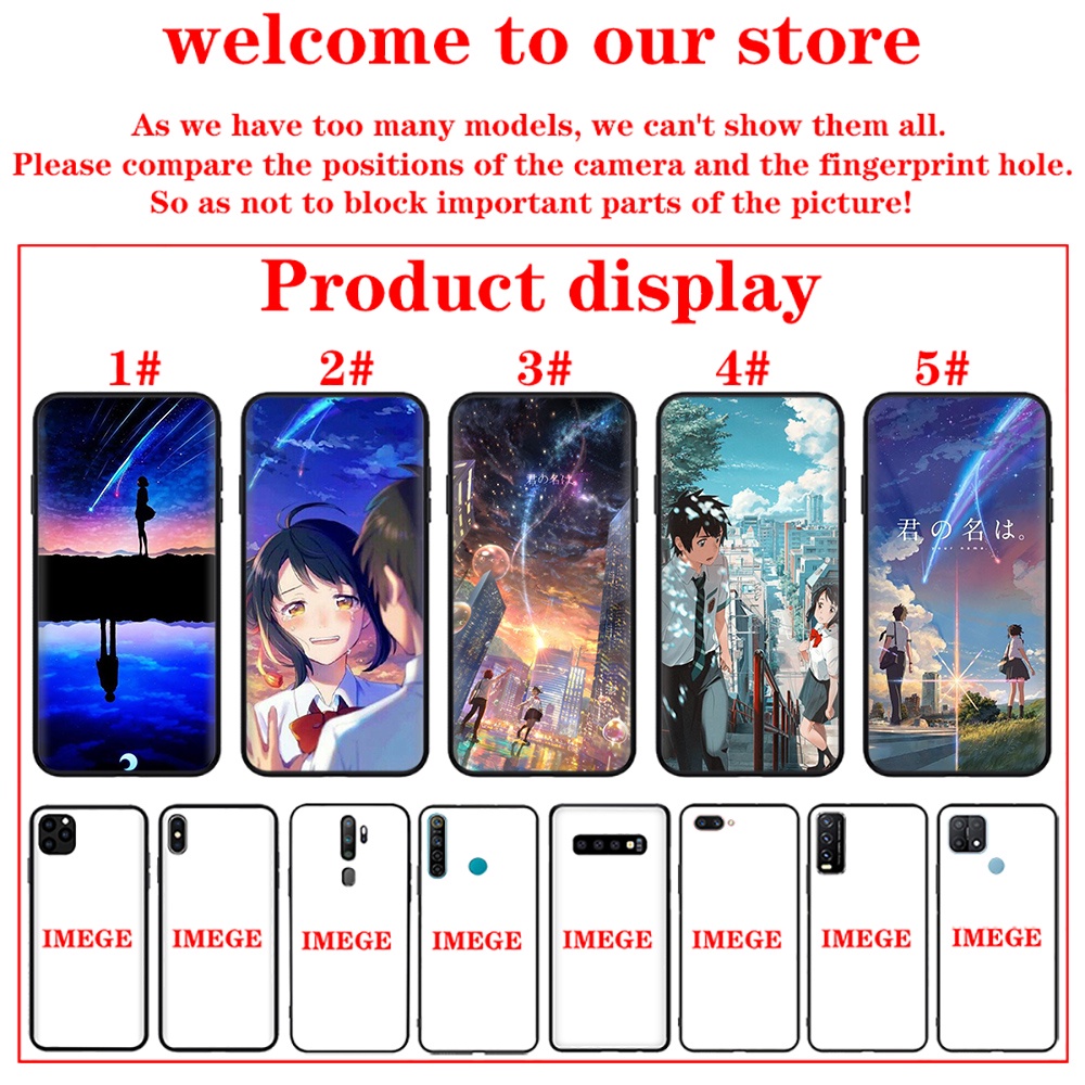 Ốp điện thoại silicon TPU mềm hình anime InuYasha Your Name cho OPPO A16 A16S A54S A53S A55 4G 5G A56 XF18