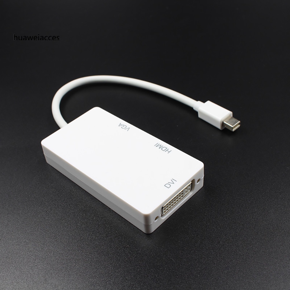 Cáp Chuyển Đổi 3 Trong 1 Từ Cổng Dp Sang Hdmi-Compatible Vga Dvi Cho Macbook Pro Air | BigBuy360 - bigbuy360.vn