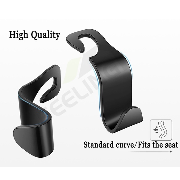 FEELING (Bộ 4 Cái) Móc Treo Đồ Gắn Lưng Ghế Xe Hơi Tiện Dụng,Móc Treo Đồ Giá Rẻ Treo Sau Ghế Ô Tô Xe Hơi Tiện Lợi