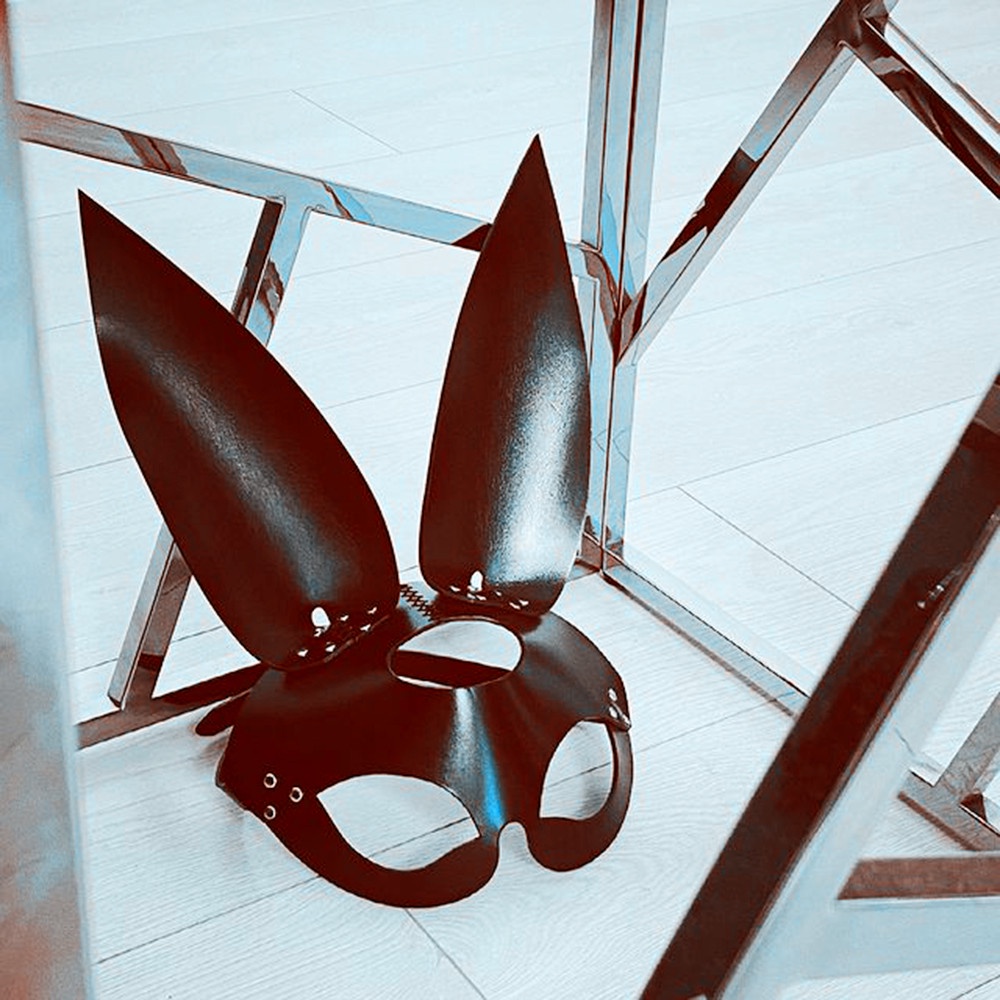 Mặt Nạ Da Hóa Trang Hình Tai Mèo Phong Cách Gothic Punk Quyến Rũ Cho Nữ