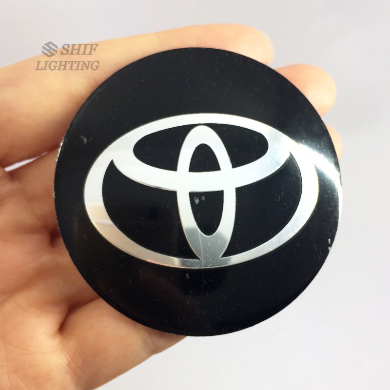 Set 4 nắp gắn trung tâm bánh bánh xe hình logo Toyota 56mm