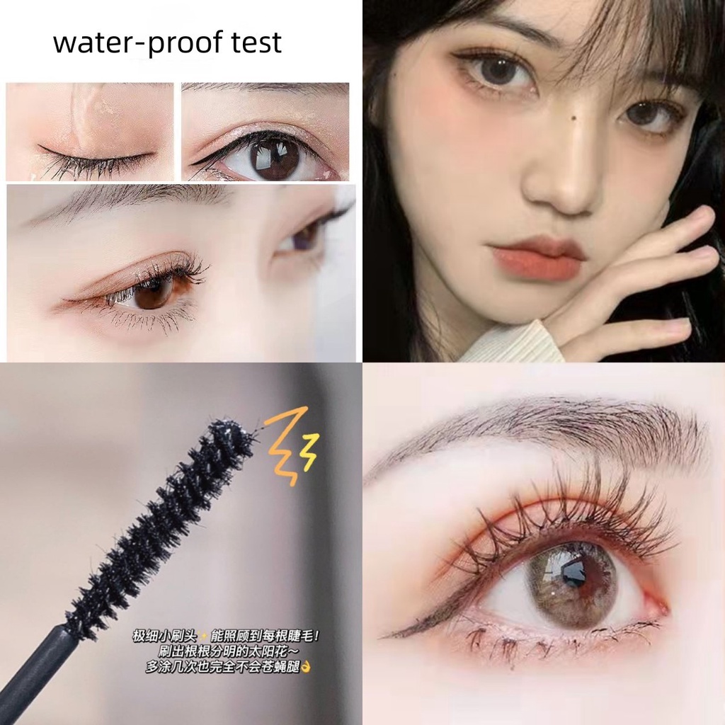 Mascara Sợi Tơ Sweet Mint 4D Màu Đen Làm Dày Và Cong Mi Chống Nước Lâu Trôi