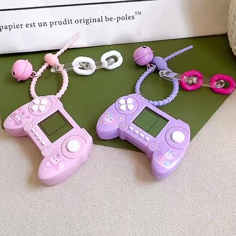 Móc Khóa Gắn Máy Chơi Game Xếp Hình Tetris Mini Sáng Tạo