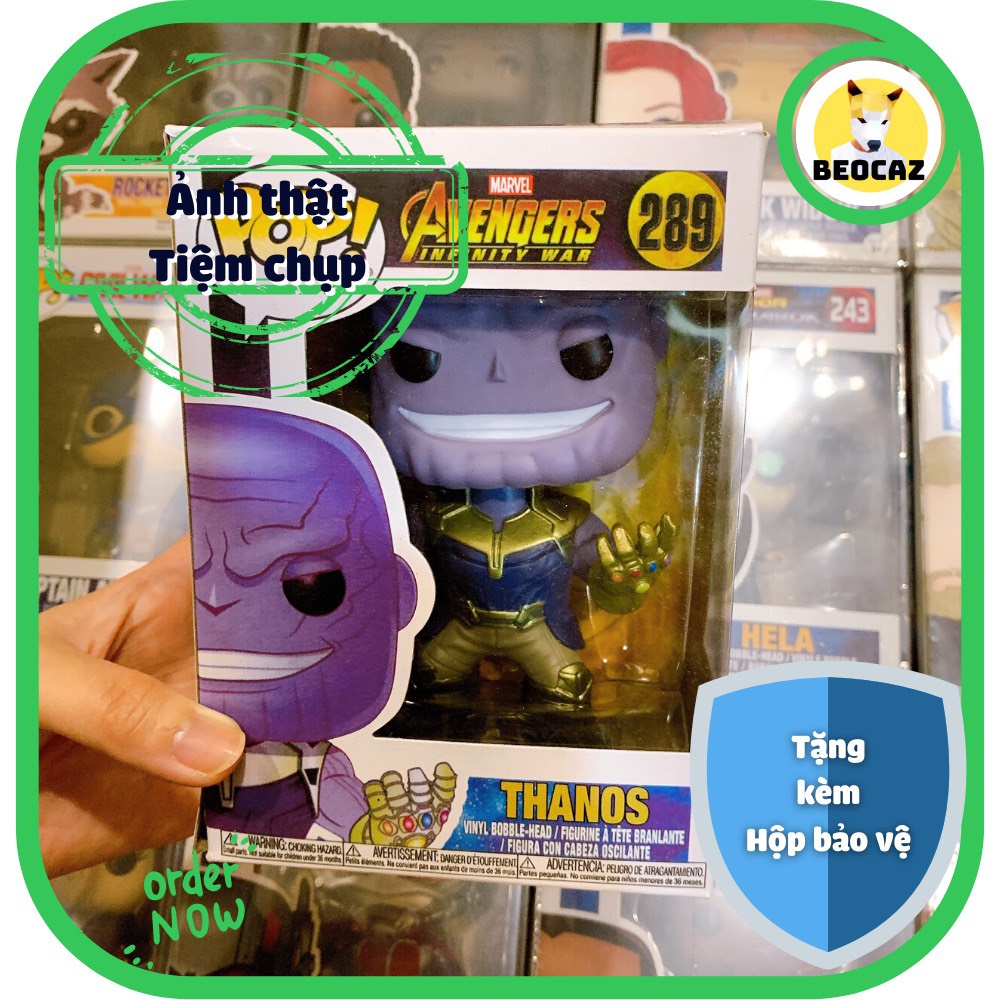 Tổng hợp Mô hình Funko Unoff Captain America Đội Trưởng Mỹ Thor Thần Sấm Thanos Avengers Marvel Tặng Hộp Bảo Vệ