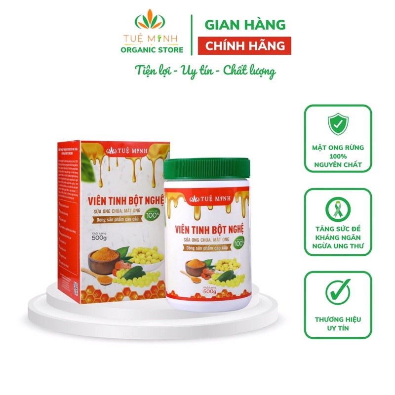 Viên Nghệ Mật Ong Rừng,Kẹo Nghệ Tuệ Minh Chính Hãng